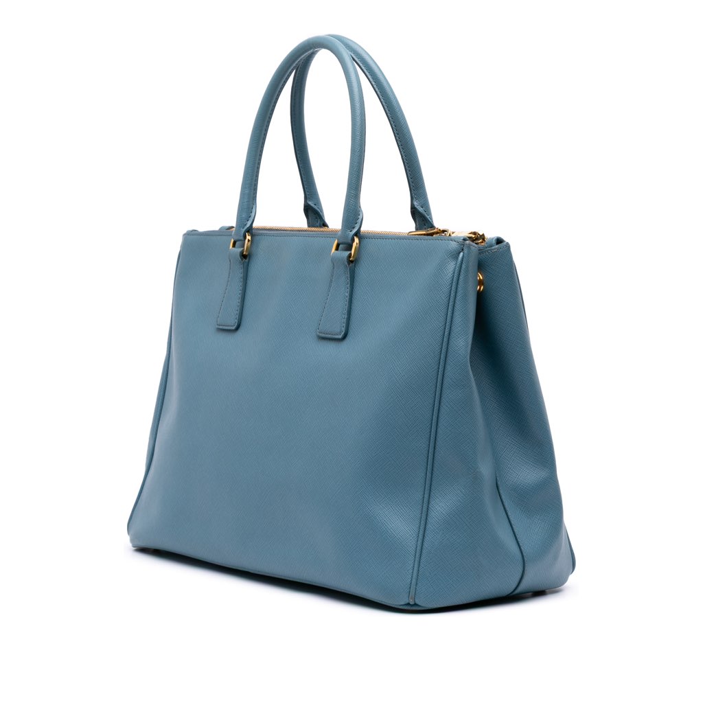 Prada Large Saffiano Lux Galleria Double Zip Satchel - 2