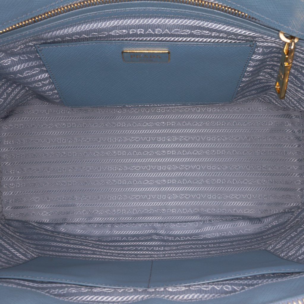 Prada Large Saffiano Lux Galleria Double Zip Satchel - 4
