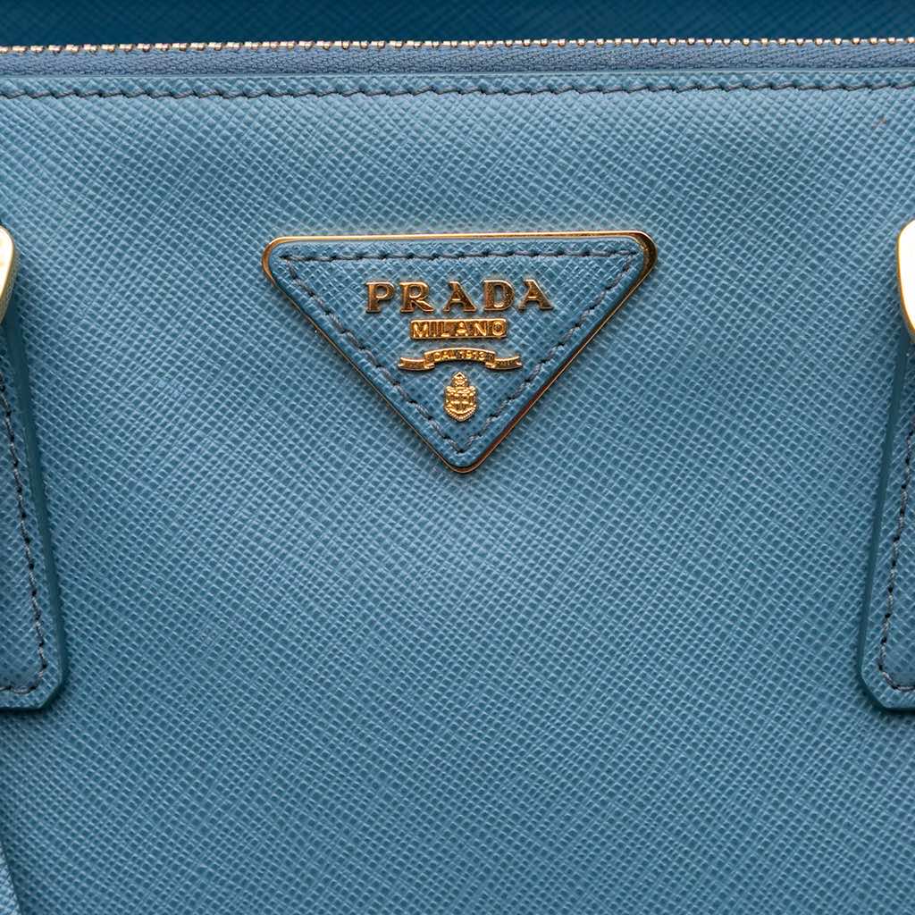Prada Large Saffiano Lux Galleria Double Zip Satchel - 5