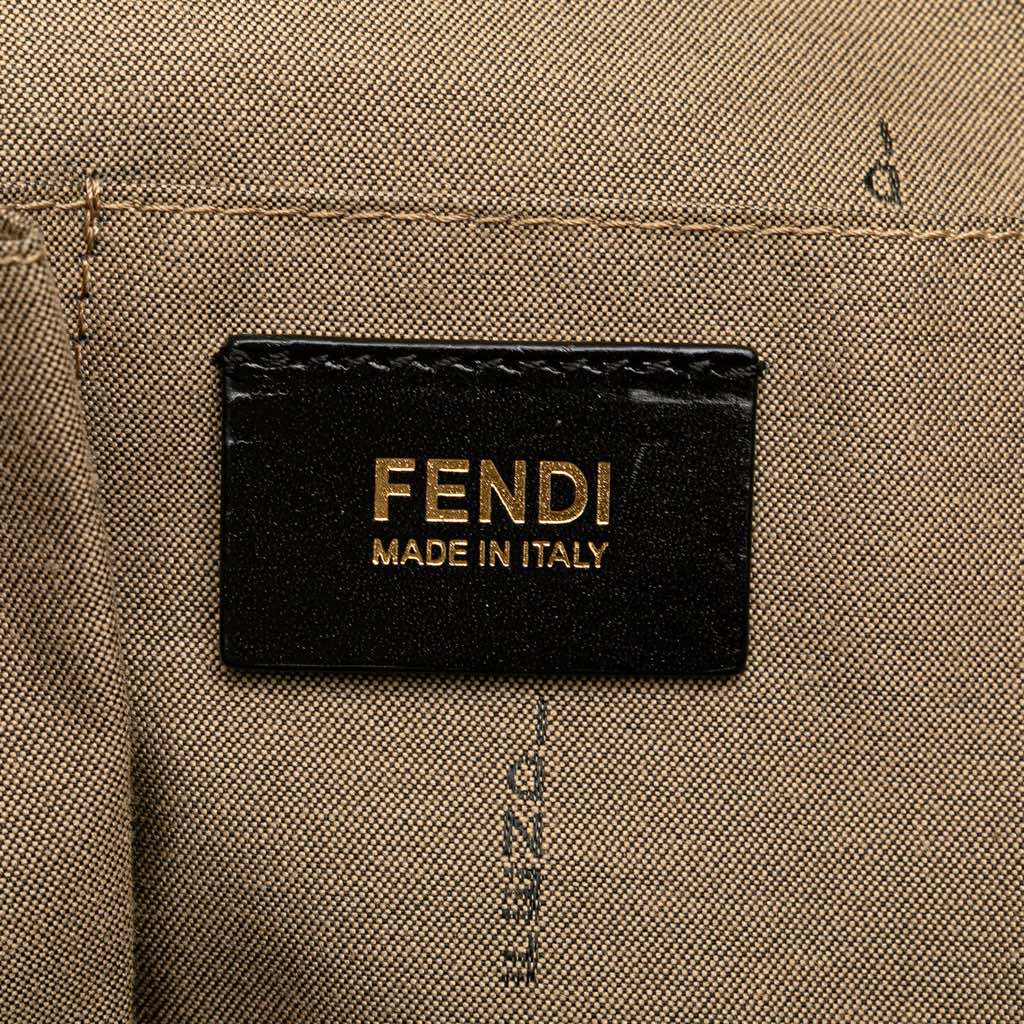 Fendi Canvas Colorblock Chameleon Satchel - 5
