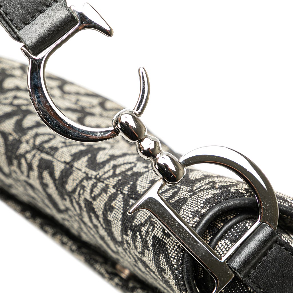 Dior Diorissimo Canvas Saddle Bag - Image 10
