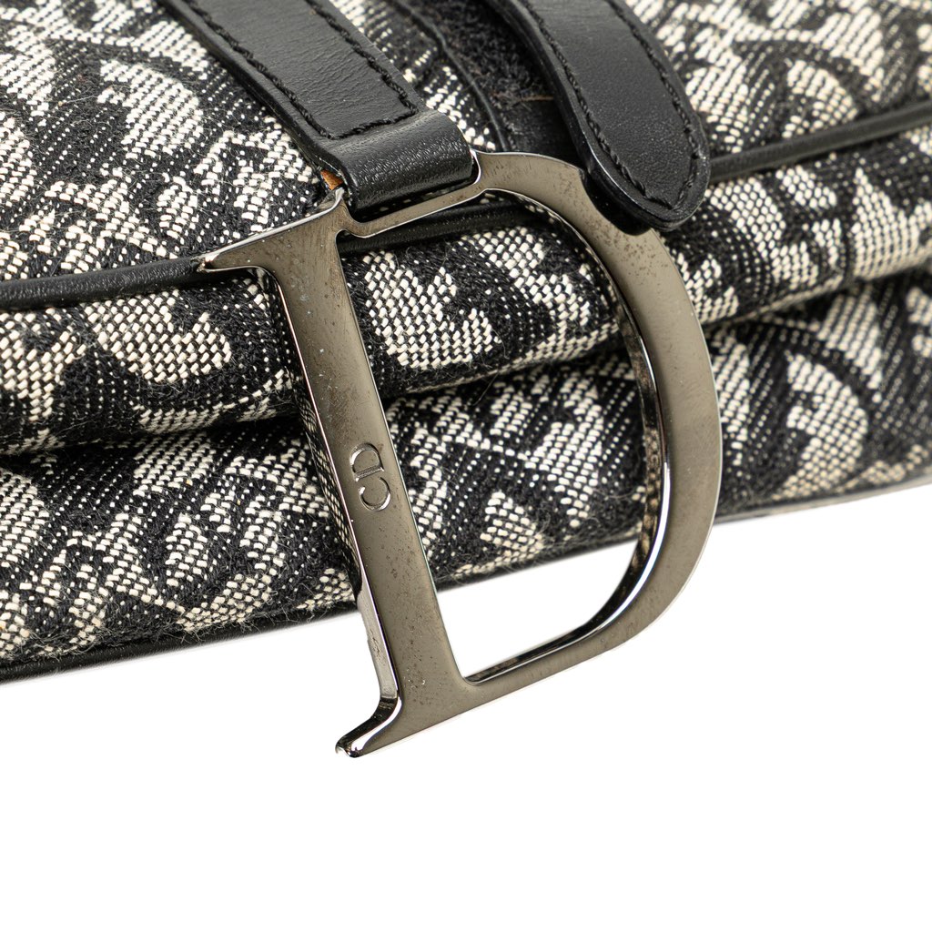 Dior Diorissimo Canvas Saddle Bag - Image 11