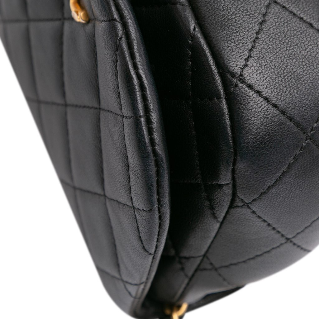 Chanel Mini Quilted Calfskin Coco Mail Clutch with Chain - Detail 2