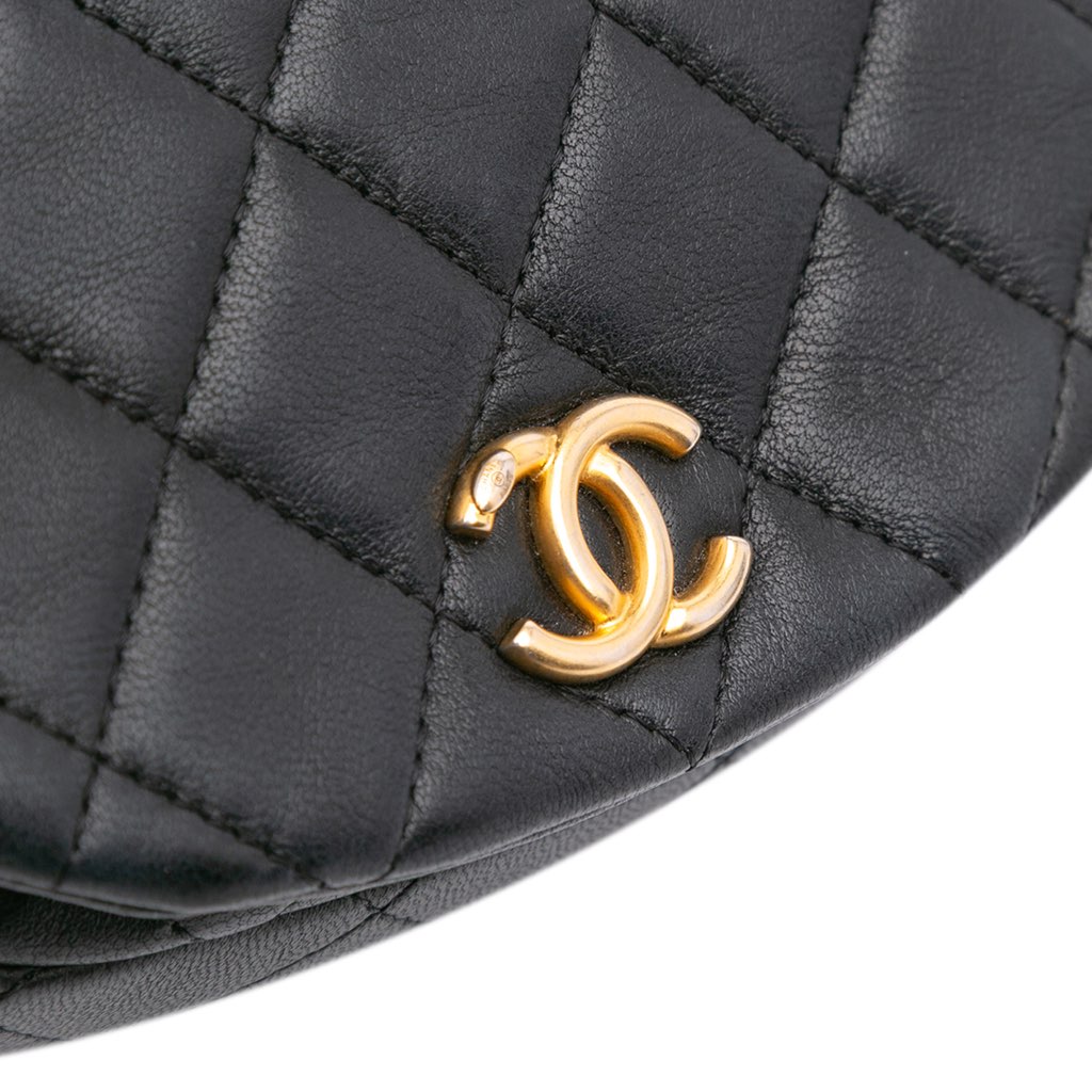 Chanel Mini Quilted Calfskin Coco Mail Clutch with Chain - Image 11