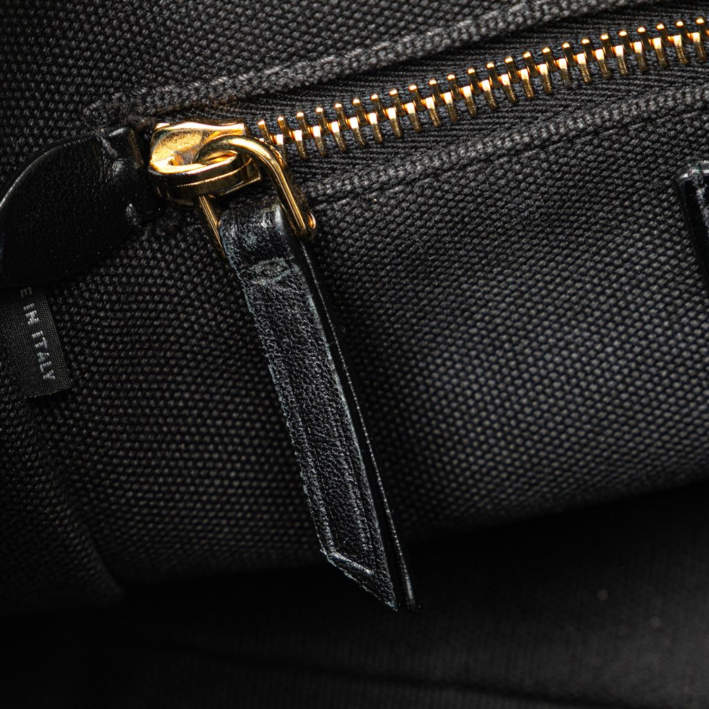 Miu Miu Small Canapa Canvas and leather Logo Satchel - Detail 1