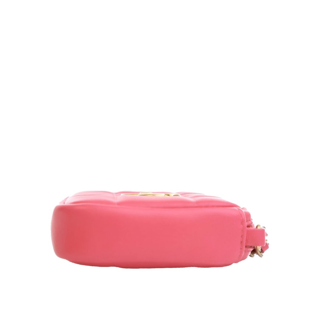 Chanel CC Lambskin Diamond Clutch with Chain - 5