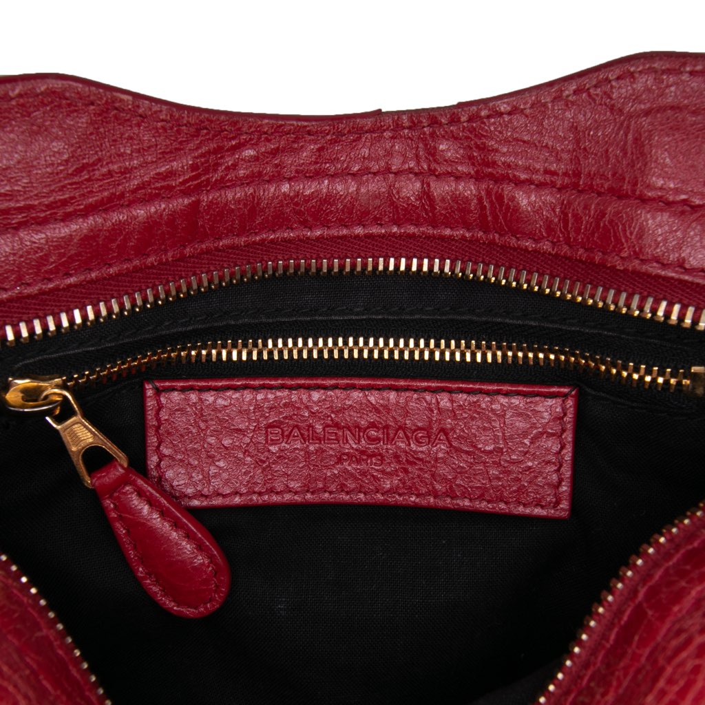 Balenciaga Mini Lambskin Motocross City Giant 21 Satchel - 5