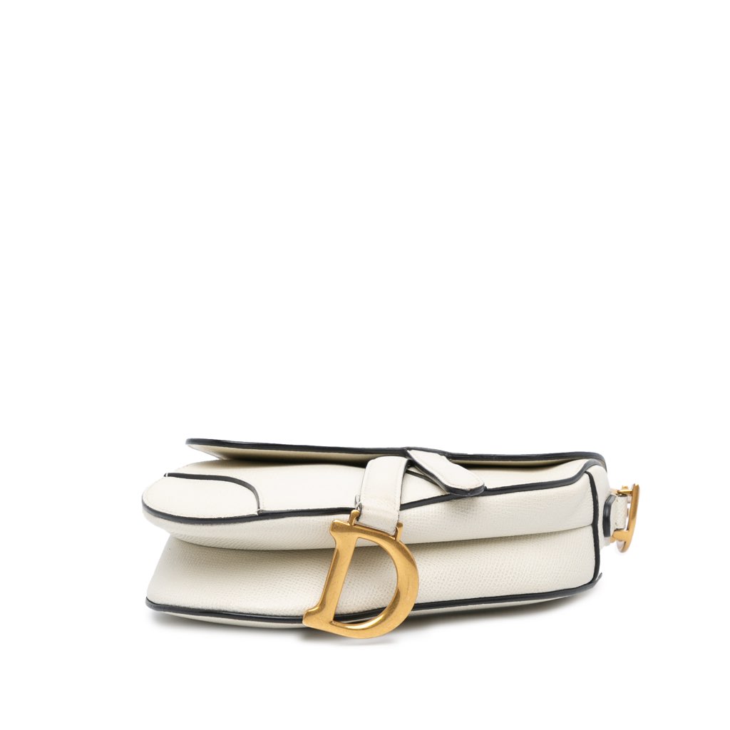 Dior Mini Grained Calfskin Saddle Bag - 3