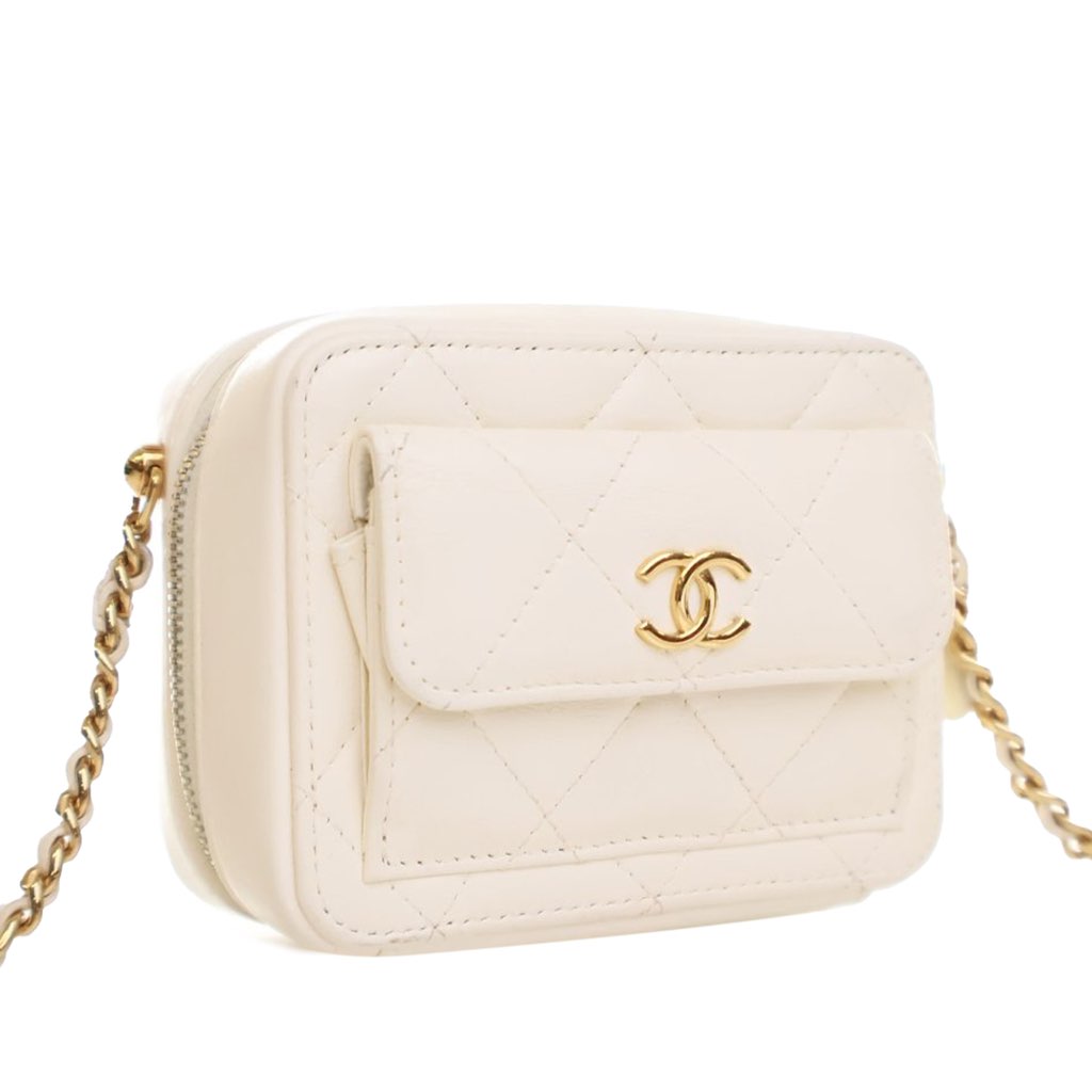 Chanel Mini Quilted Lambskin CC Vanity Case - 2