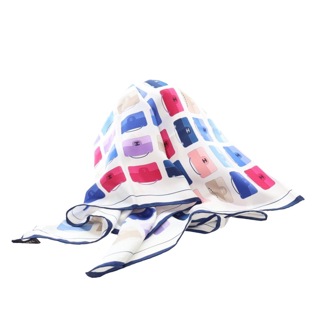 Chanel Flaps Print Silk Scarf - 2