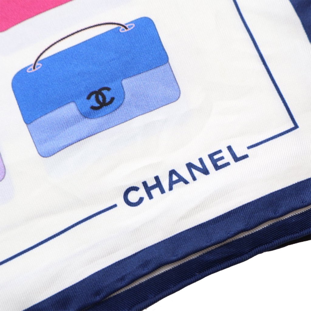 Chanel Flaps Print Silk Scarf - 5