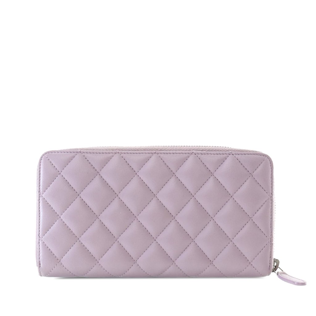 Chanel Quilted Lambskin Classic Long Zip Wallet - 3
