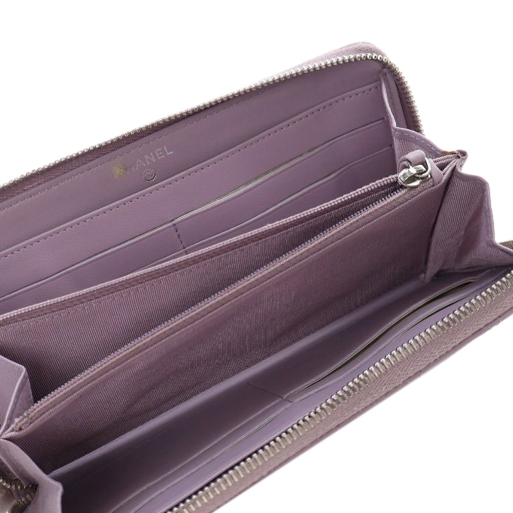 Chanel Quilted Lambskin Classic Long Zip Wallet - 5