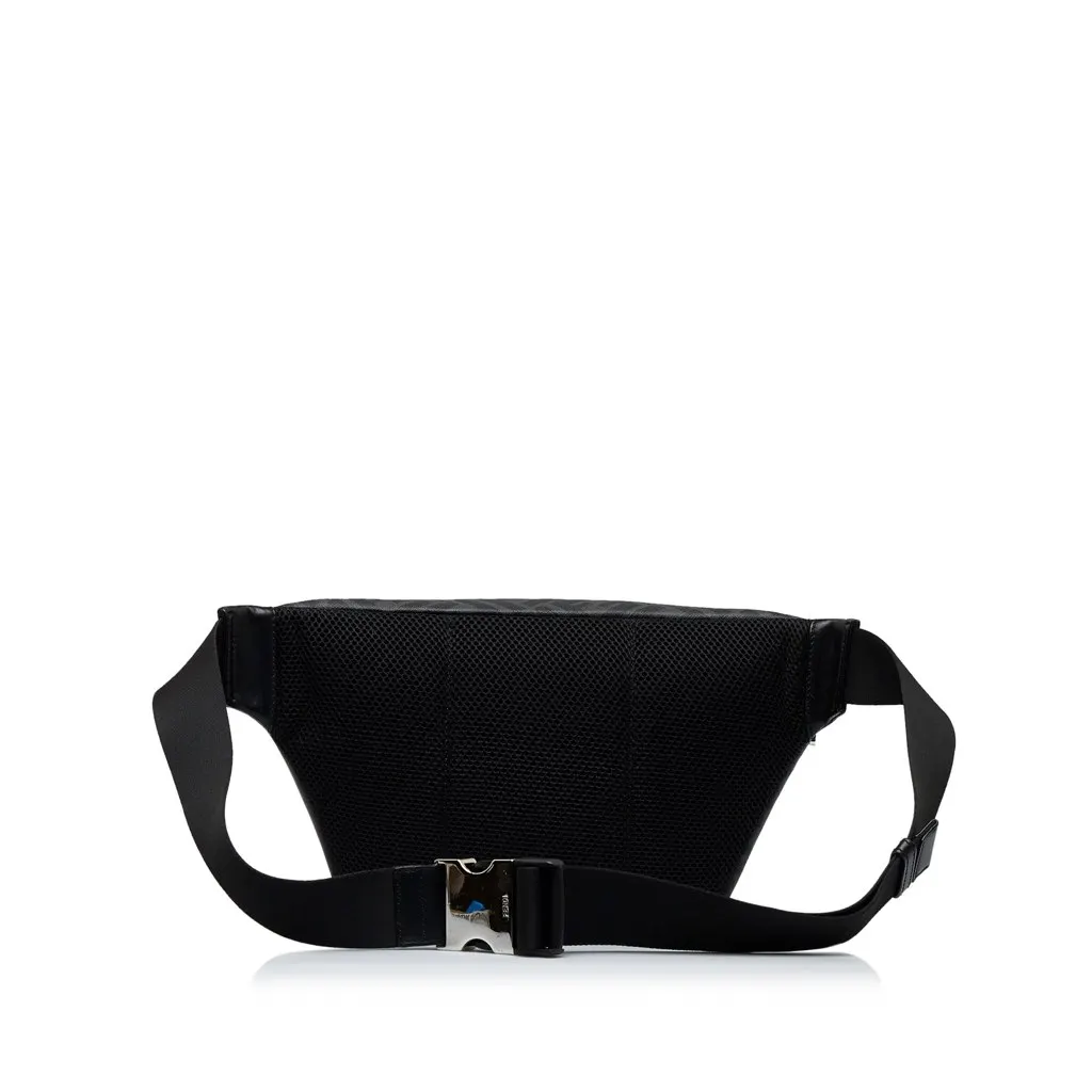 Fendi Zucca FF 1974 Diagonal Belt Bag Black Canvas Good - Inside View