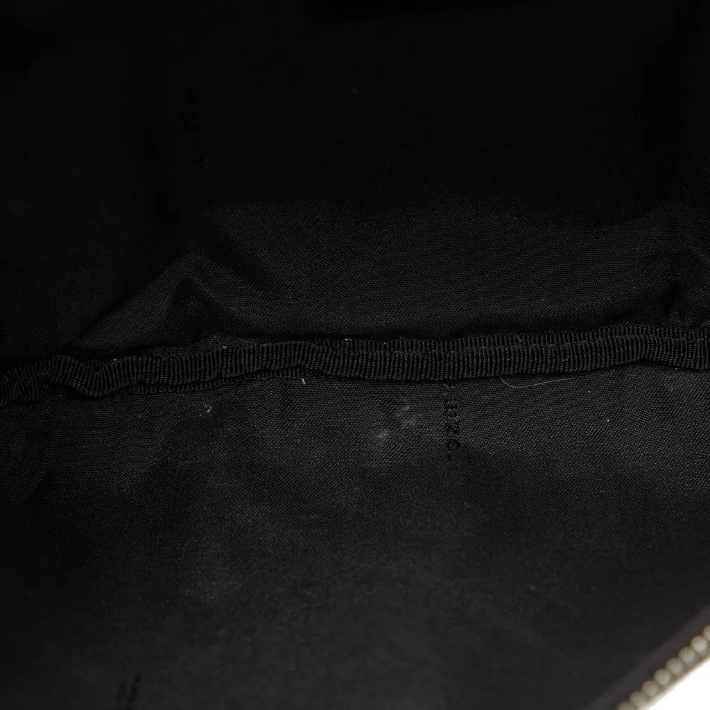 Fendi Zucca FF 1974 Diagonal Belt Bag Black Canvas Good - Box View