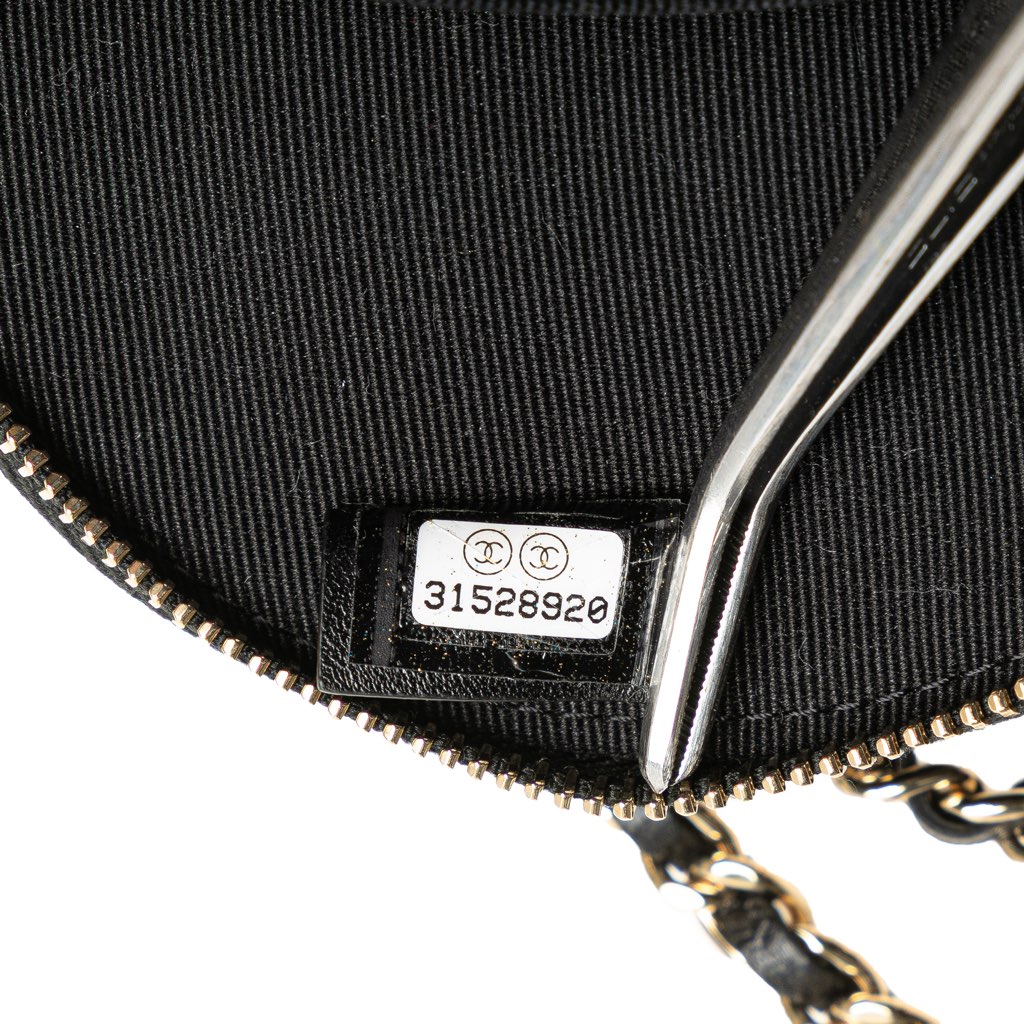 Chanel Mini CC Lambskin Camellia Bouquet Round Clutch on Chain - 5