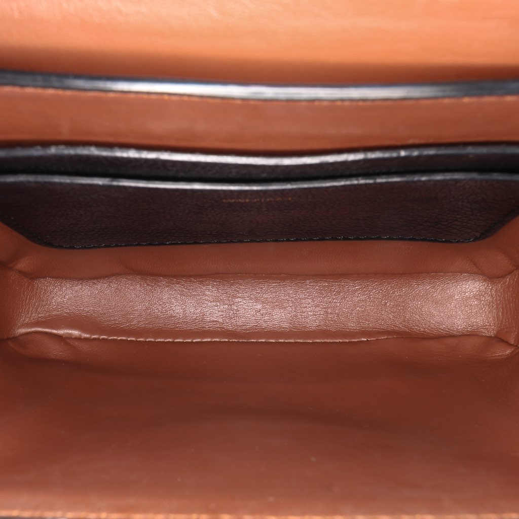 Burberry Small Goatskin Trimmed House Check Canvas D Ring Crossbody - 4