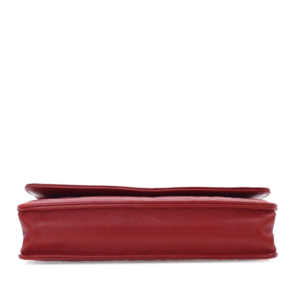 Chanel Embossed Lambskin Camellia Wallet On Chain - 4