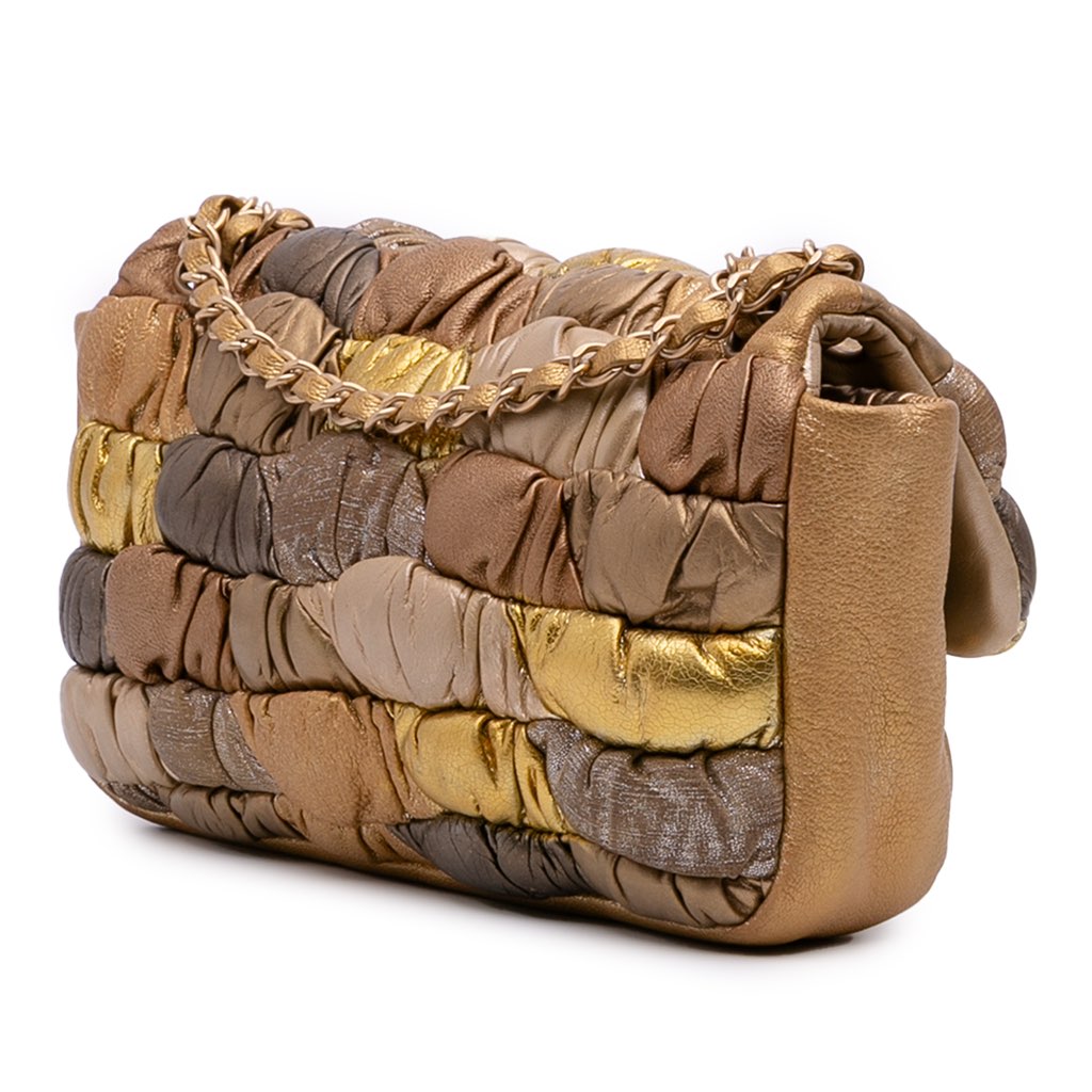 Chanel CC Metallic Lambskin Patchwork Flap - 2