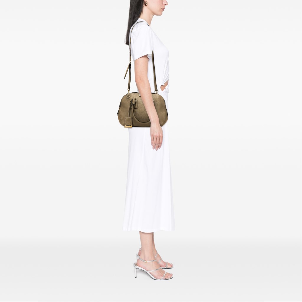 Burberry Small Grained Calfskin Heritage Orchard Bowling Bag - Image 15