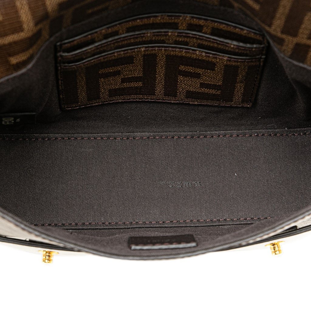 Fendi Mini Zucca Glazed Fabric Cage Baguette Satchel - 4