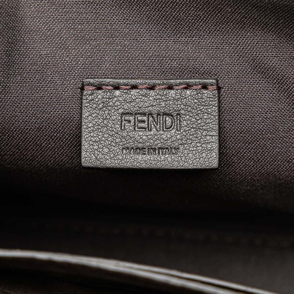 Fendi Mini Zucca Glazed Fabric Cage Baguette Satchel - 5