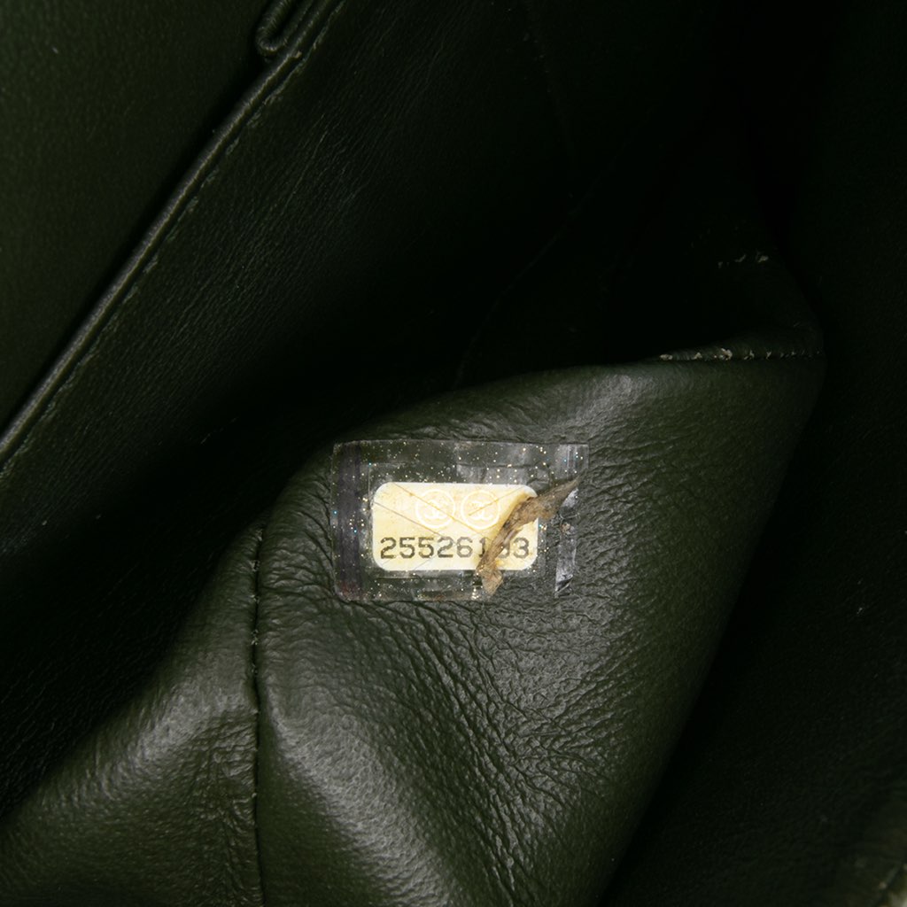 Chanel Medium Chevron Calfskin Coco Pleats Double Flap - Detail 1