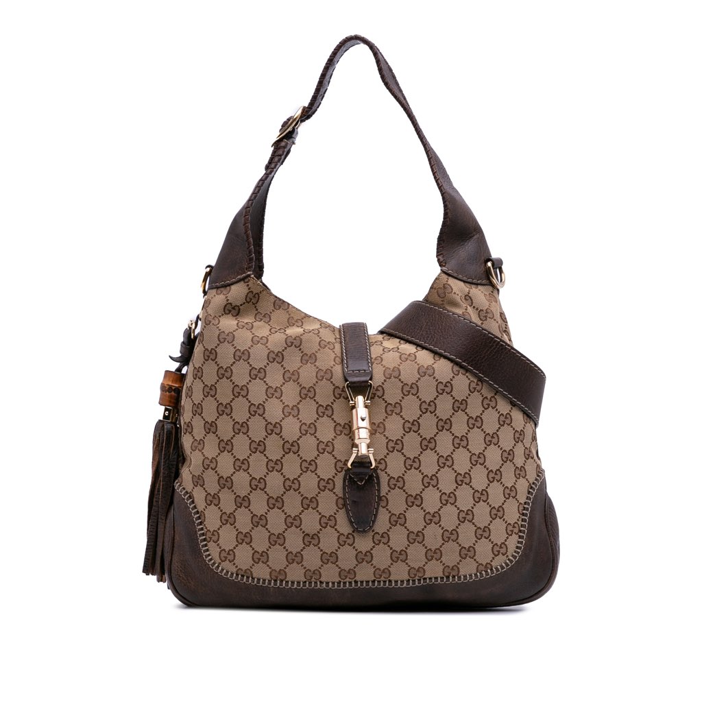 Gucci Medium GG Canvas New Jackie Satchel