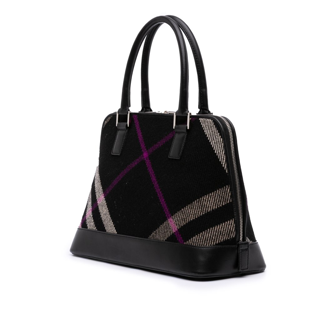 Burberry Supernova Check Wool Handbag - 2