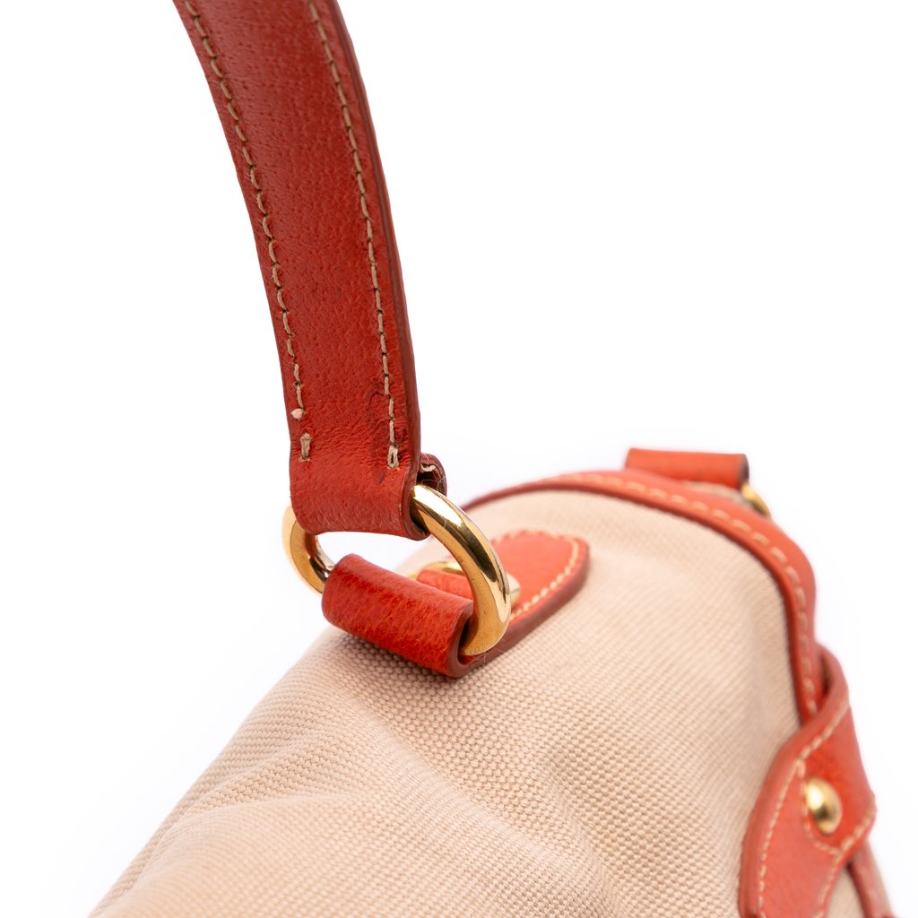 Prada Cinghiale Trimmed Canapa Top Handle Bag - Image 12