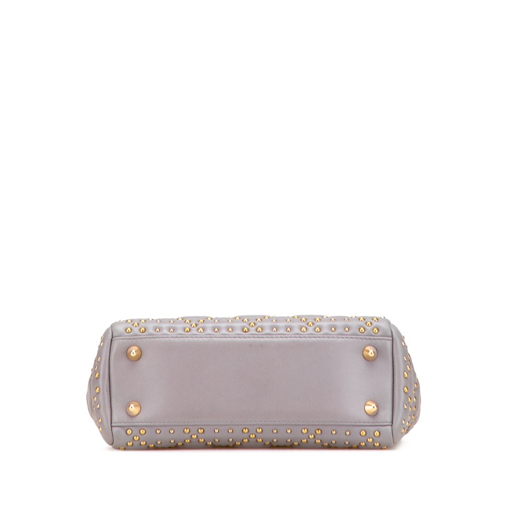 Dior Small Lambskin Cannage Studded Supple Lady Dior - Image 6