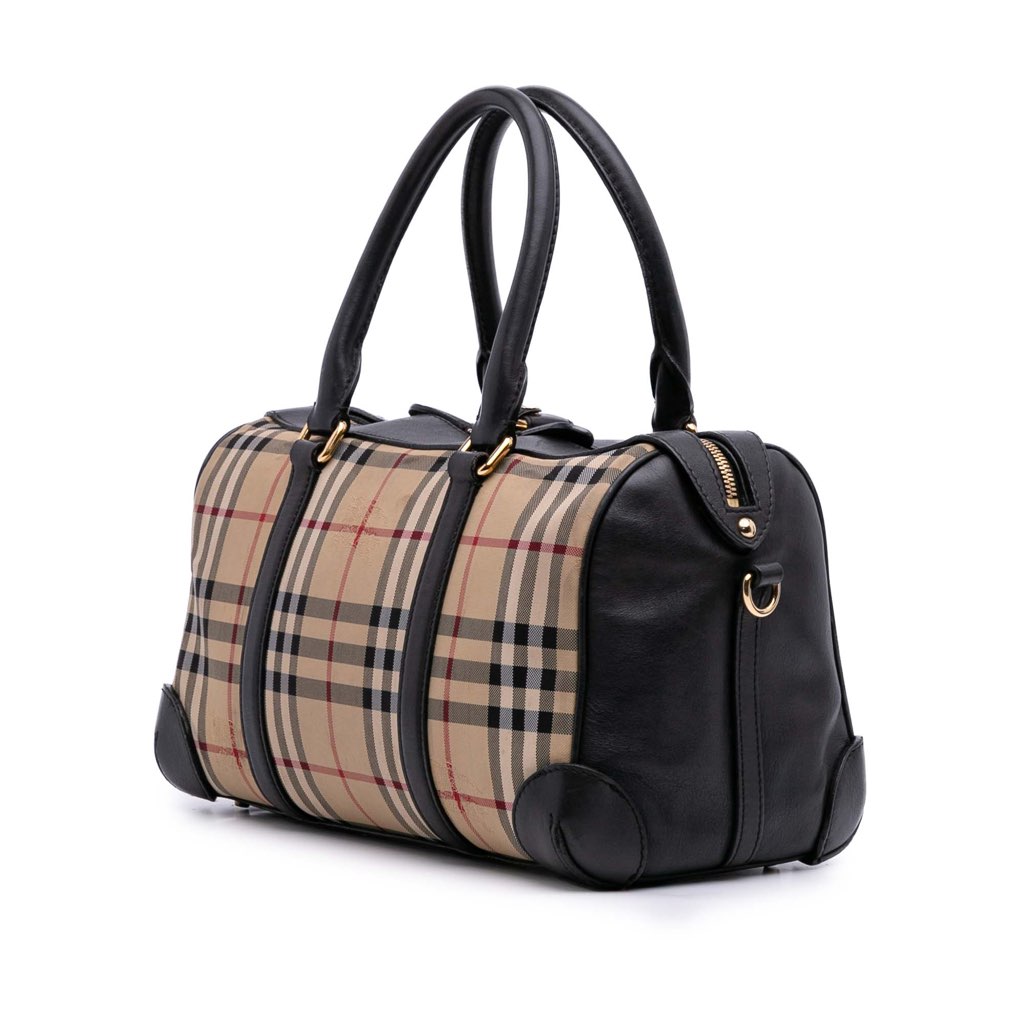 Burberry Haymarket Check Coated Canvas Alchester Bowling Bag - 2