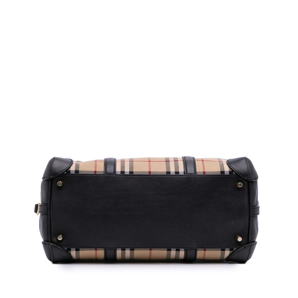 Burberry Haymarket Check Coated Canvas Alchester Bowling Bag - 3