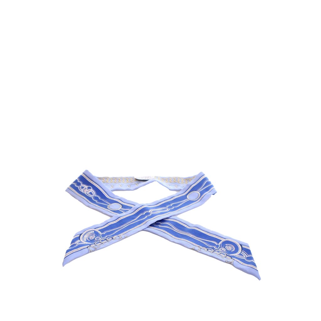 Hermès Maillons Silk Twilly Scarf - 2