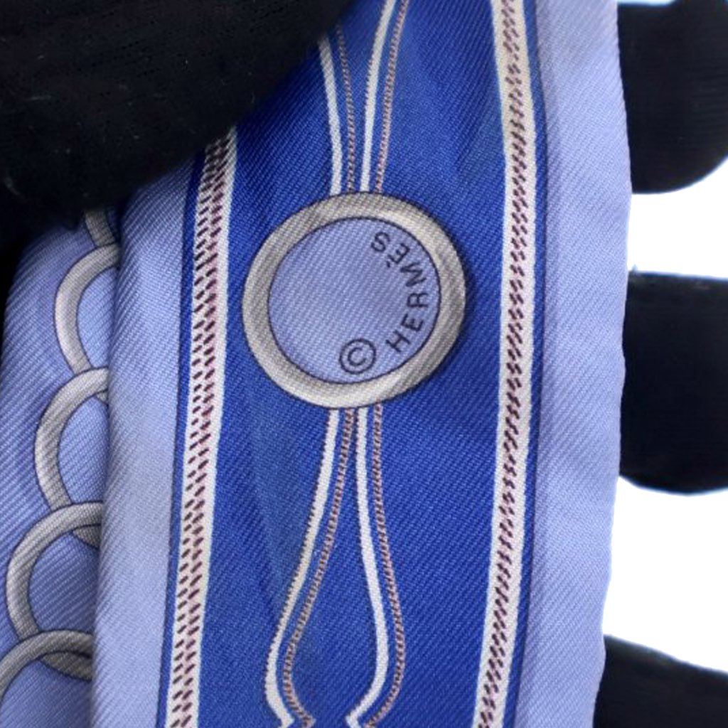 Hermès Maillons Silk Twilly Scarf - 4