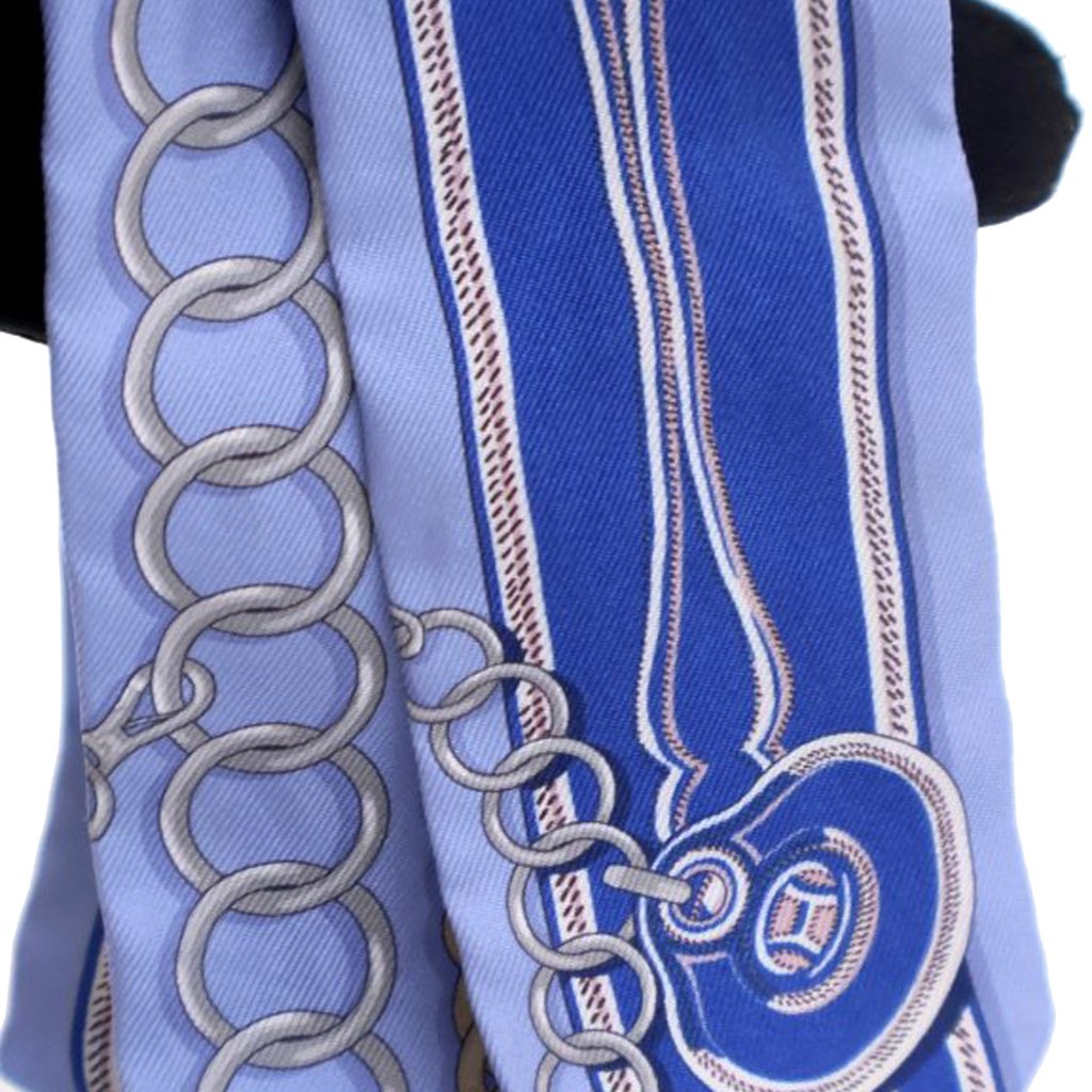Hermès Maillons Silk Twilly Scarf - 5