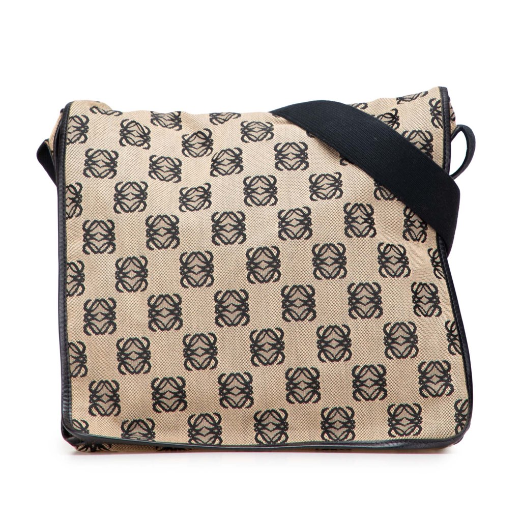 Loewe Anagram Canvas Messenger Bag