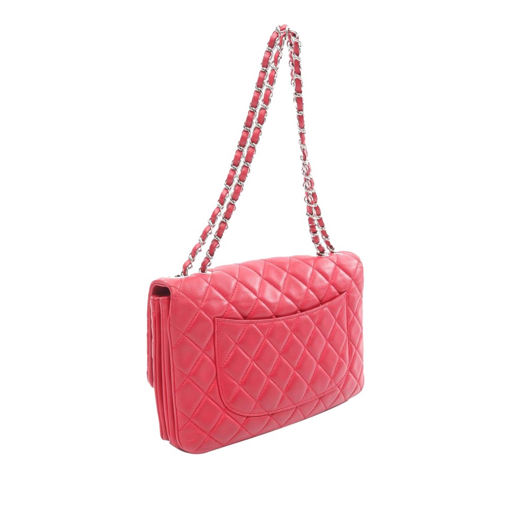 Chanel Jumbo Quilted Lambskin 3 Accordion Flap - 2