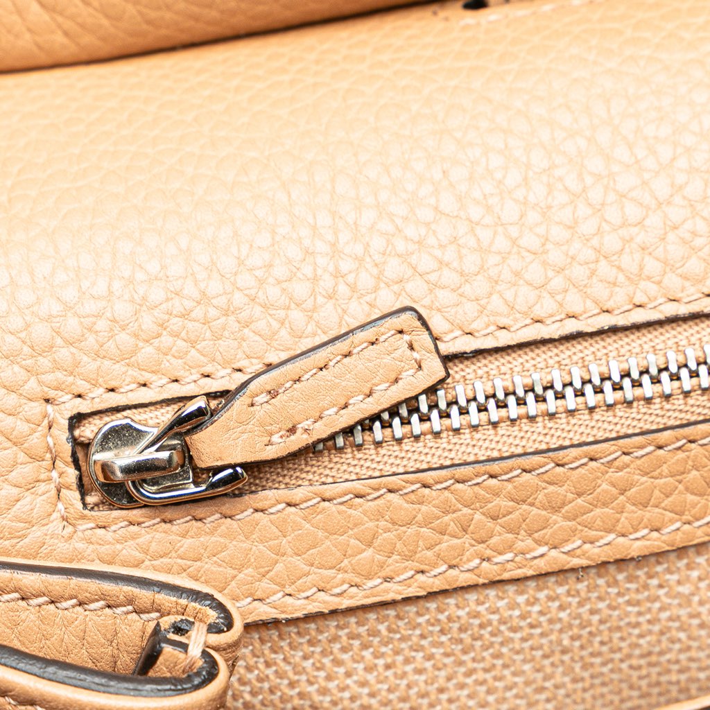 Gucci Large Leather Bamboo Daily Satchel - Side view