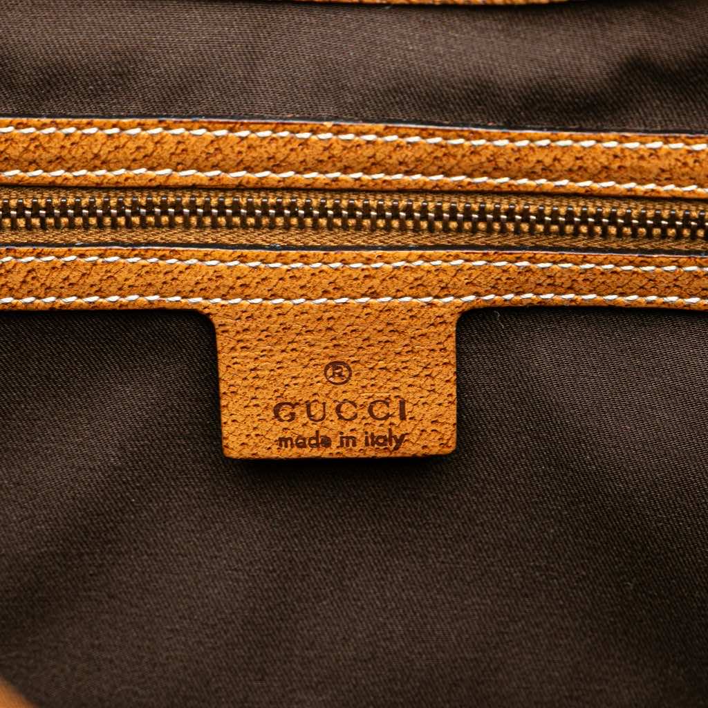 Gucci GG Canvas Nailhead Jackie Bardot Handbag - 5