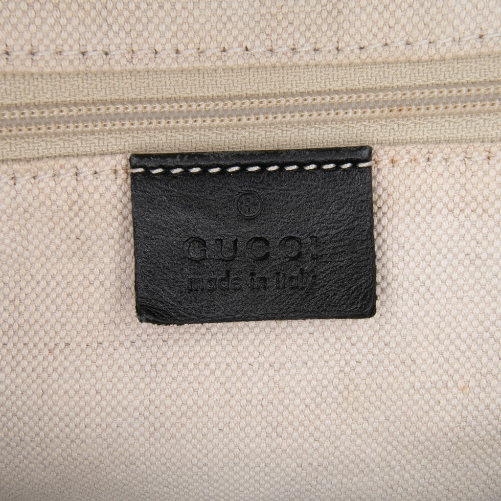 Gucci Diamante Canvas Sukey Satchel - Side view
