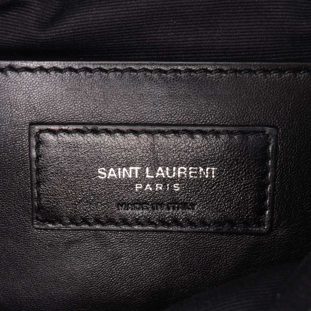 Saint Laurent Medium Iridescent Calfskin Triquilt Monogram College Bag - 5