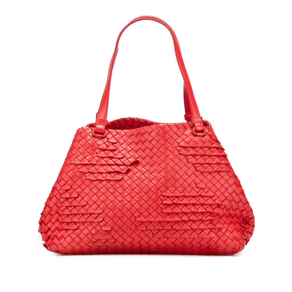Bottega Veneta Nappa Intrecciato Ruffle Tote