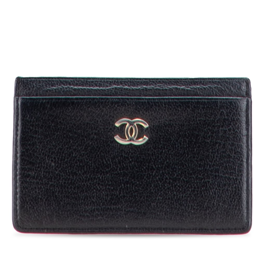 Chanel CC Goatskin Card Holder