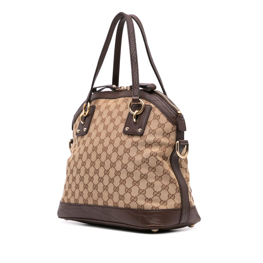 Gucci Medium GG Canvas Charm Dome Satchel - 2
