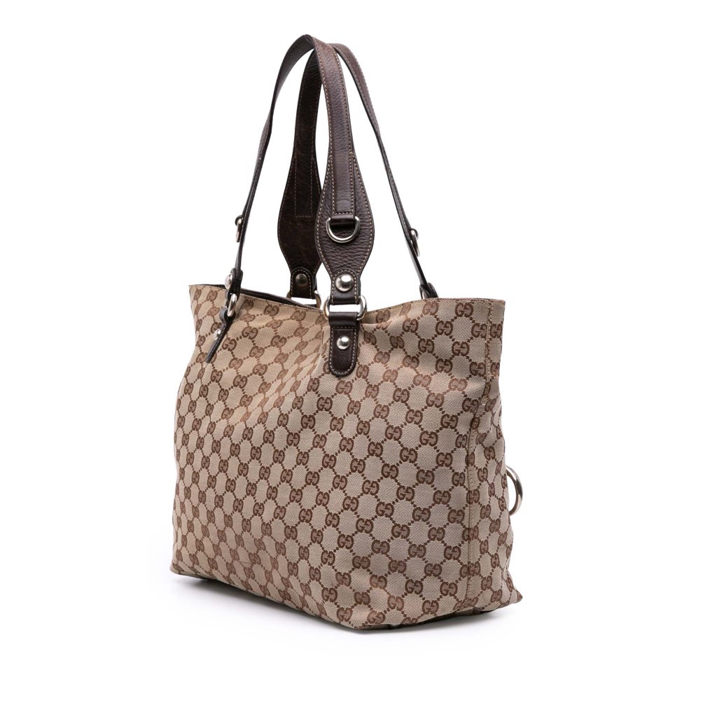 Gucci GG Canvas Icon Bit Tote - Back view