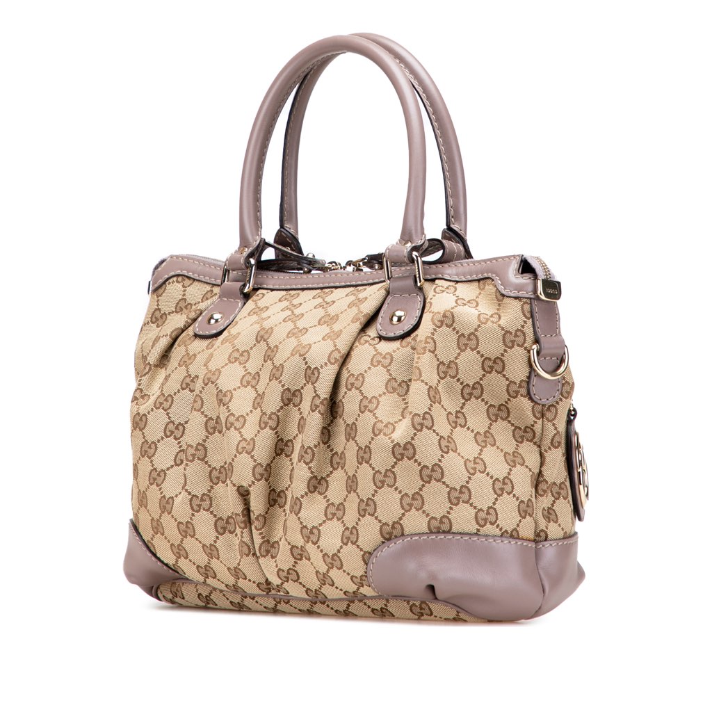 Gucci GG Canvas Sukey Satchel - Back view