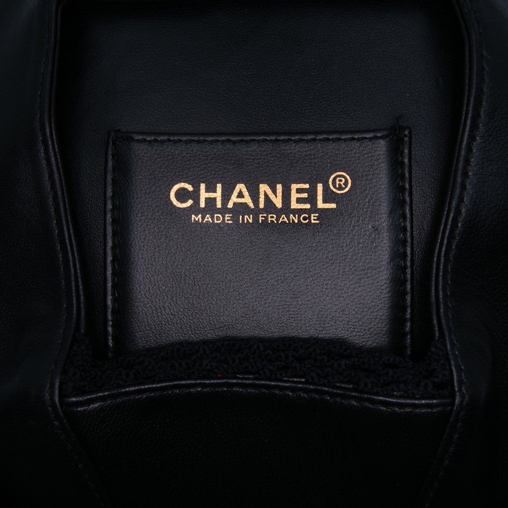 Chanel Lambskin and Satin Camellia Flower Evening Bag - Side view