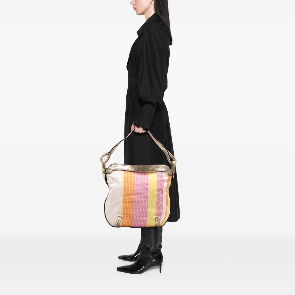 Loewe Anagram Canvas New Road Shoulder Bag - Image 13