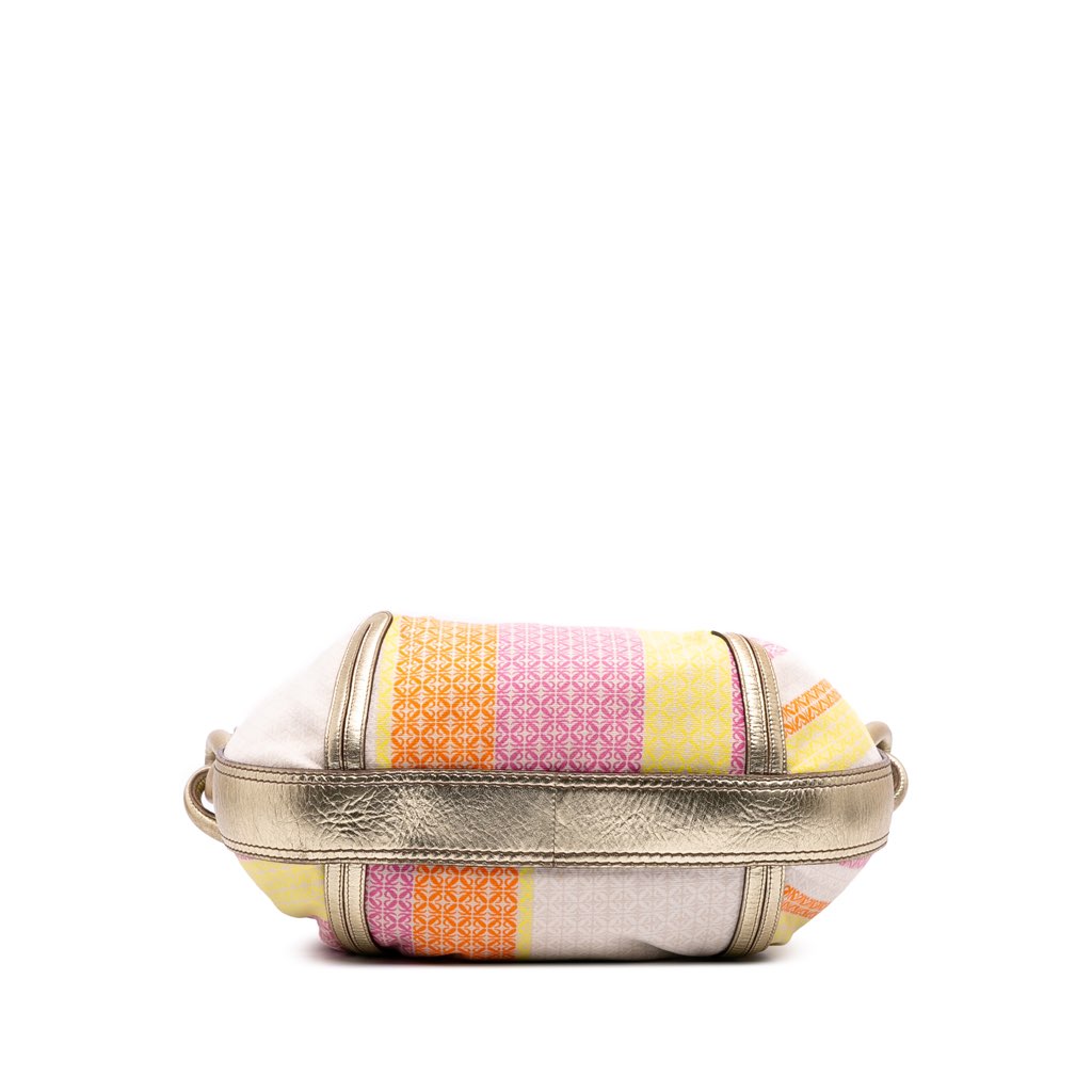 Loewe Anagram Canvas New Road Shoulder Bag - Image 6